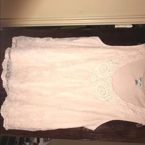 Plus pink Lacey shirt